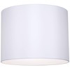 Set of 2 Hardback Drum Lamp Shades White Medium 16"