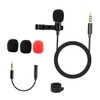 DOITOOL Mini Lapel Mic for Recording 3.5mm Omnidirectional Wireless Microphone
