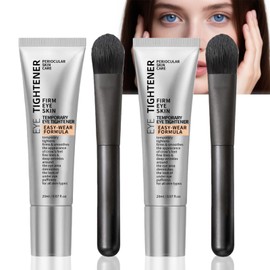 2PCS No Filter Firming Primer with Brush,Temporary Eye Bag Tightener Creams,Perfection Eye Lifting Creams,Eye Cream Anti Aging for Women,Eyes Bag Remover Reduce Wrinkles,LongLasting for All Types