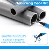 UKOFEW Universal deburring tool, 360° rotating blade, cutting tool with