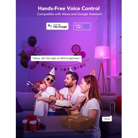 Govee Smart Light Bulbs, WiFi & Bluetooth Color Changing Light Bulbs, Music Sync, 16 Million DIY Colors RGBWW Color Lights Bulb, Work with Alexa, Google Assistant Home App, 800 Lumen, 6 Pack