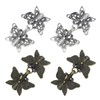 Butterfly Toggle Button, 4 Pairs, Vintage
