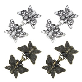 Butterfly Toggle Button, 4 Pairs, Vintage