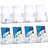 Memorywuu 8 Pack 6x9 Acrylic Brochure Holder with Business Card
