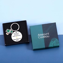 Funny Retirement Keychain Gift for Him Her Coworker Bosses Employee Father Mom Grandpa Grandma Retirement Gifts, Retired Gifts for Women Men Farewell Gift Goodbye Gifts For Coworkers Farewell Gift