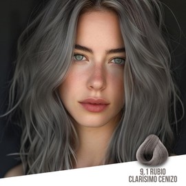 KÜÜL - Color System Tinte Permanente para Cabello Tono 9.1 90 ml, con Aceite de Coco, Filtro UV y Colágeno, Prolonga Intensidad del Color, Aporta Hidratación, Brillo y Sedosidad, Coloración Cabello