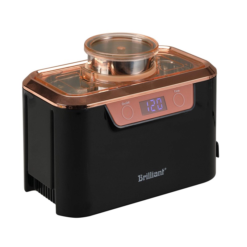 Brilliant HydroSonic LUX-BM Ultrasonic Cleaner, Black
