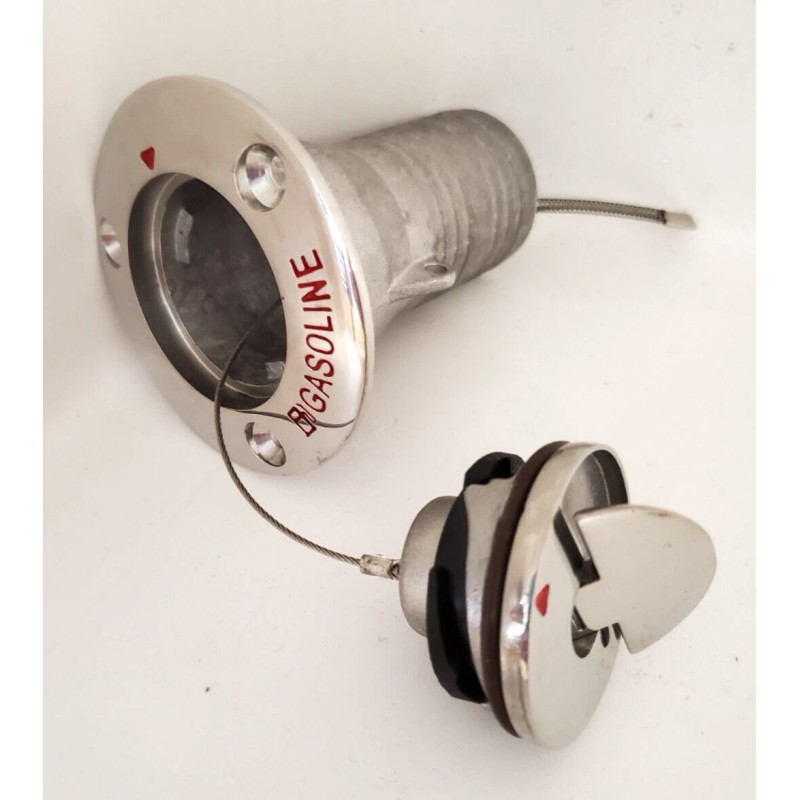 Premier Marine Heavy Duty 316 Stainless Steel Gasoline Deck Fill