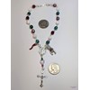 Italian Auto/Car Rosary With Red Horn & Mano Cornuto