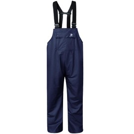 RainRider Rain Bib Pants for Men Women Heavy Duty Trousers Waterproof Workwear Pants Fishing Overalls(Navy,2XL)