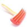 Small Pink Rubber Slicker Brush for Dogs Cat Rabbit