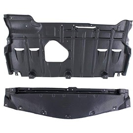 Evan-Fischer Engine Splash Shield Compatible For 2010-2013 Mazda 3 Front and Rear