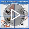 Premium Pop-Up Bathroom Sink Strainer with Removable Hair Catcher