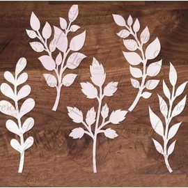 5pcs/Set Leaf Metal Die Cuts Dies Cutting, Leaves Flowers Cutting Dies Metal Cut Stencils DIY Scrapbooking Cards Decorative Embossing Paper Dies for Album Card Making Scrapbooking