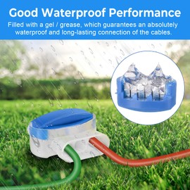 Supamz Cable Connectors, Pack of 10 Cable Connectors for Robotic Lawnmowers, Lawn Mowers, Automower 314 Waterproof Cable Clamps, Connection Clamps, Cable Connector for Gardena Robotic Lawnmower