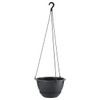 Richell Hanging Ball, Plain, No. 6, Dark Gray, 1 Piece 170137, Gardening, Gardening, Flowerpot, Wall Hanging, Hanging Planter, Stylish, Indoor, Plastic, Size/Diameter 7.5 x 4.3 inches (19 x 11 cm),