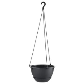 Richell Hanging Ball, Plain, No. 6, Dark Gray, 1 Piece 170137, Gardening, Gardening, Flowerpot, Wall Hanging, Hanging Planter, Stylish, Indoor, Plastic, Size/Diameter 7.5 x 4.3 inches (19 x 11 cm),