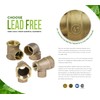 Supply Giant EDXD0034 3/4" No Lead Cast Brass Straight Drain