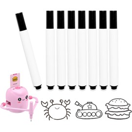 Drawing Robot Pen, Specialty Pen for Drawing Robot, 10PCS Proprietary Black Brushes, Compatible with all Kid Painting Robot Machines