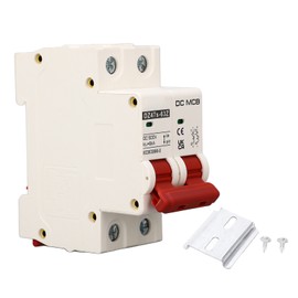 DC Circuit Breaker Short Circuit Protection Arc Extinguishing Miniature Circuit Breaker DC 500V 2P 6A