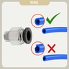 Bwintech Pack of 12 8 mm Hose AD x 1/4