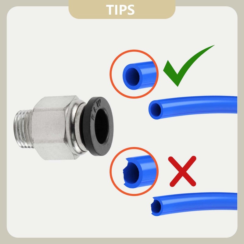 Bwintech Pack of 12 8 mm Hose AD x 1/4