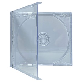mediaxpo Protect Your Music Collection Assembled CD Jewel Cases with Clear Tray - 10.4 mm Standard Size, Premium Quality (Clear) (Pack of 400)