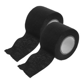 FELTECHELECTR 2 Rolls Wire Tape Black Tape Black Tape car Tape car Harness Duct Tape Black Color Electric Tape Tape Electrical Tape Holder Flannel Harness line Electric Wire