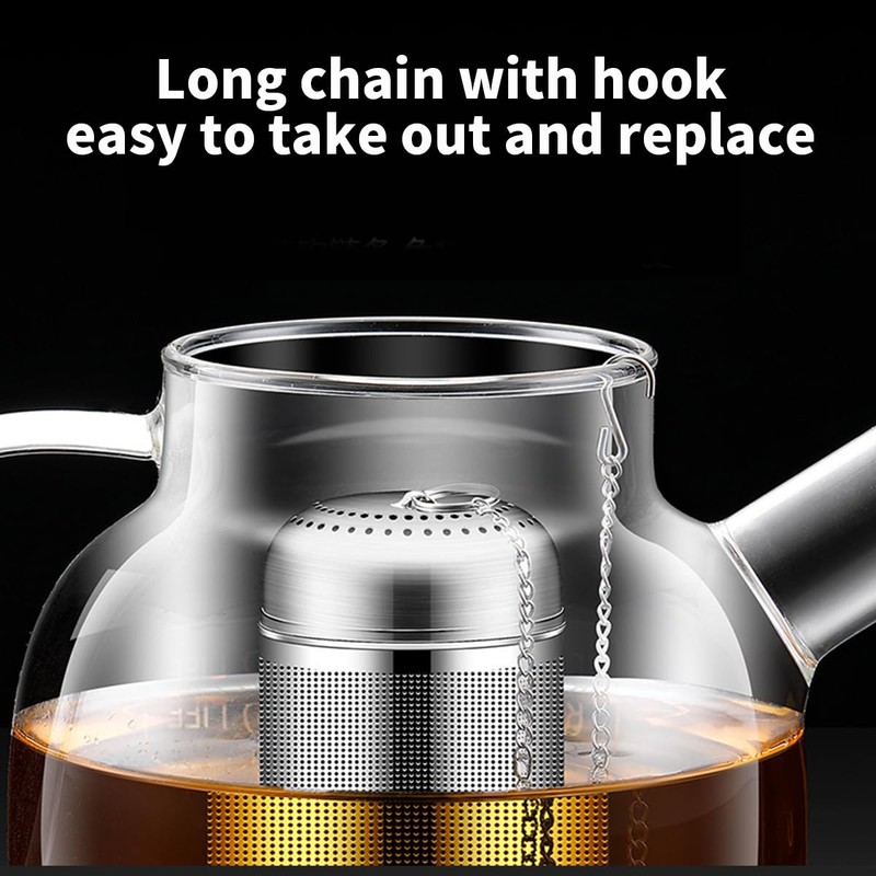 2pcs Tea Infuser, 304 Stainless Steel Tea Strainers for Loose