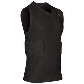 CHAMPRO Tri Gear Polyester/Spandex Padded Shirt, Adult 2X-Large, Black