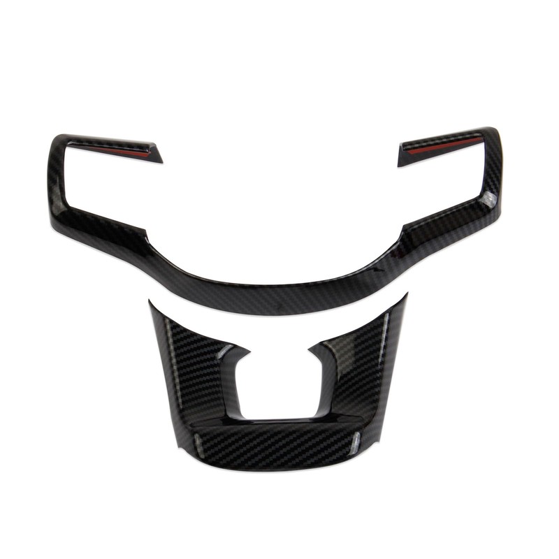 Korlot Carbon Fiber Style Steering Wheel Trim Accessories for 2022-2026