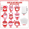 FYSUIMU 45 Pcs Valentine's Day Monster Candy Holder Craft Set