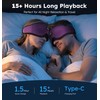 AHUIARGY Ice Silk Sleep Mask with Headphones, Sleep Headphones for
