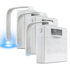 IllumiBowl Toilet Night Light, As Seen On Shark Tank, Multi-Color, Universal Fit, Battery Powered Motion Sensor Night Light, Bathroom Gadgets, Potty Training LED Toilet Light, Pack of 3