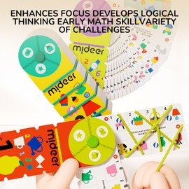 Mideer Sorting Toy for Toddlers, Montessori Game Preschool Learning Activities Toys, Multiple Theme Match Card Sensory Toys Educational Learning Gifts for Kids 3-5