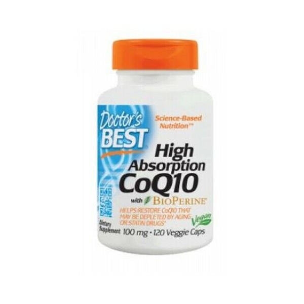 High Absorption CoQ10 with Bioperine 120 Veggie Caps
