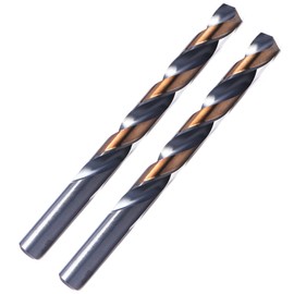 2PCS,27/64",Black and Gold, Twist Drill Bits