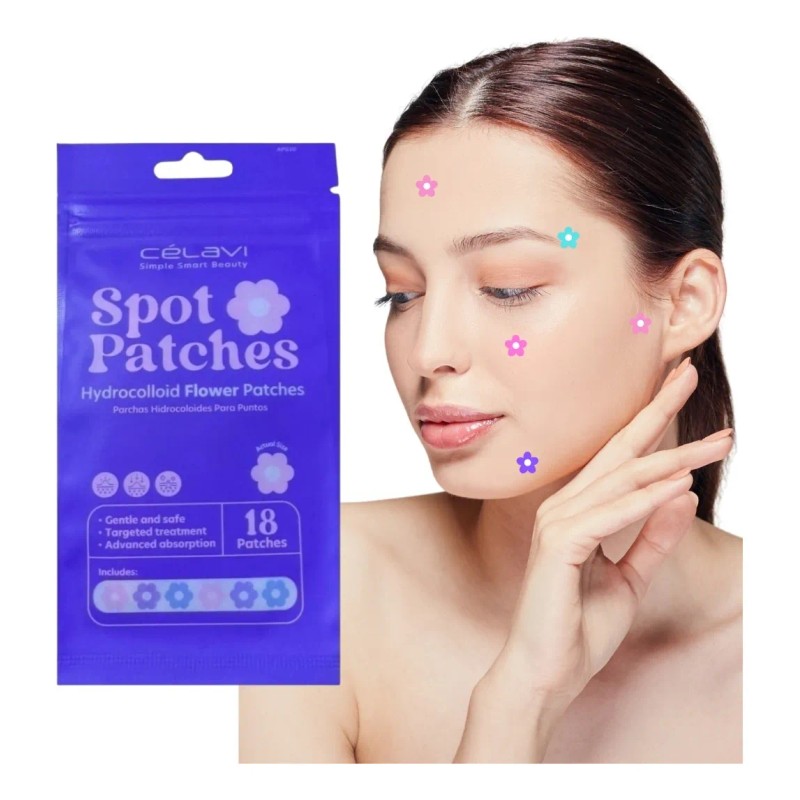 Parches Acne 36pzs Hidrocoloide Flores Tratamiento Celavi