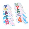 10 Pcs Golf Club Headcover PU Golf Club Protector Golf