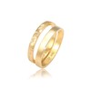 Elli Women's Ring Set Basic Look Hammered Combinable in 925
