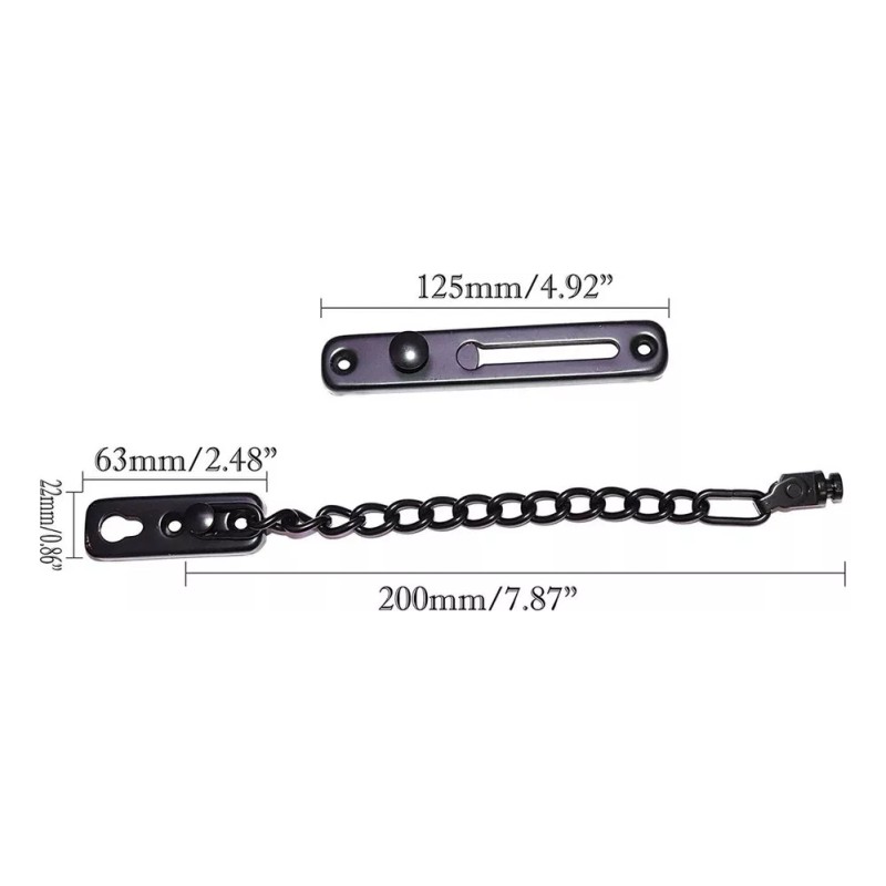 Generic 2 Pieces Antirrobo Chain Of Security Chain For Puertas