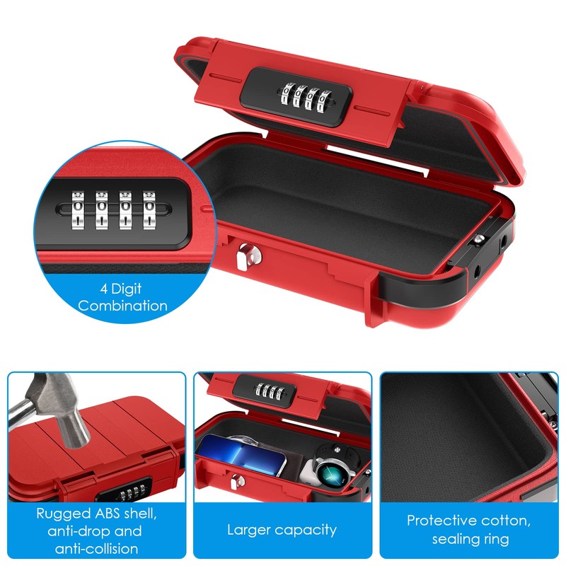 Brifit Portable Safe with Payment Code, Security Box with Removable