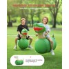 QPAU Inflatable Bouncy Dinosaur Toys 2 PCS with Hand Pump,