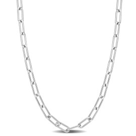 Amour Sterling Silver 3.5mm Polished Paperclip Chain Necklace - 24 in.