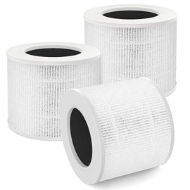 for Levoit True HEPA Core Mini Replacement Filter for Levoit Core Mini Air Purif-ier,3-in-1 HEPA, High-Efficiency Activated Carbon(3 Filter+ 9 Fragrance Sponge)