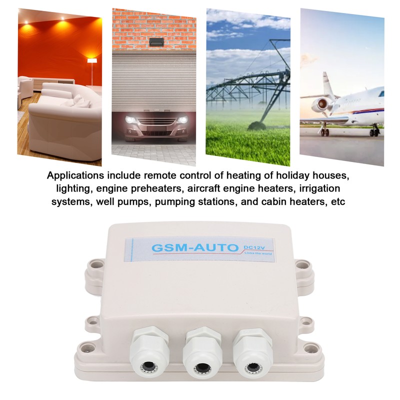 Double Channel Remote Controller Wireless Waterproof GSMAUTO4G for 4G/3G/GSM DC