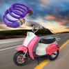 IDEALUX Bike Lock Cable, Resettable Cable Lock Self Coiling 5