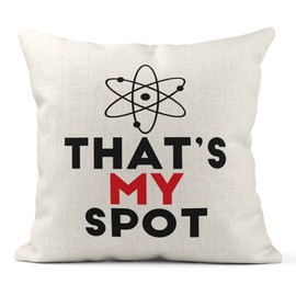 Print Maniacs Sheldon Cooper Big Bang Theory Cushion TV Series Men Kids My Spot Pillow (Without Insert (No stuffing))