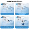 yongyongbuy Toilet Flush Handle – Alloy Cistern Lever Replacement Kit,