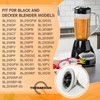 2 PCS Blender Blade with Silicone Gasket Replacement Parts for